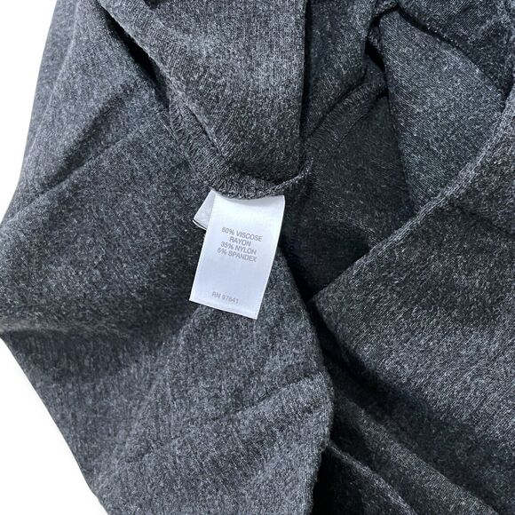 J. Jill Charcoal Gray Ponte Slim Leg Pants Size L Petite Pull-On Office Career - Picture 5 of 8